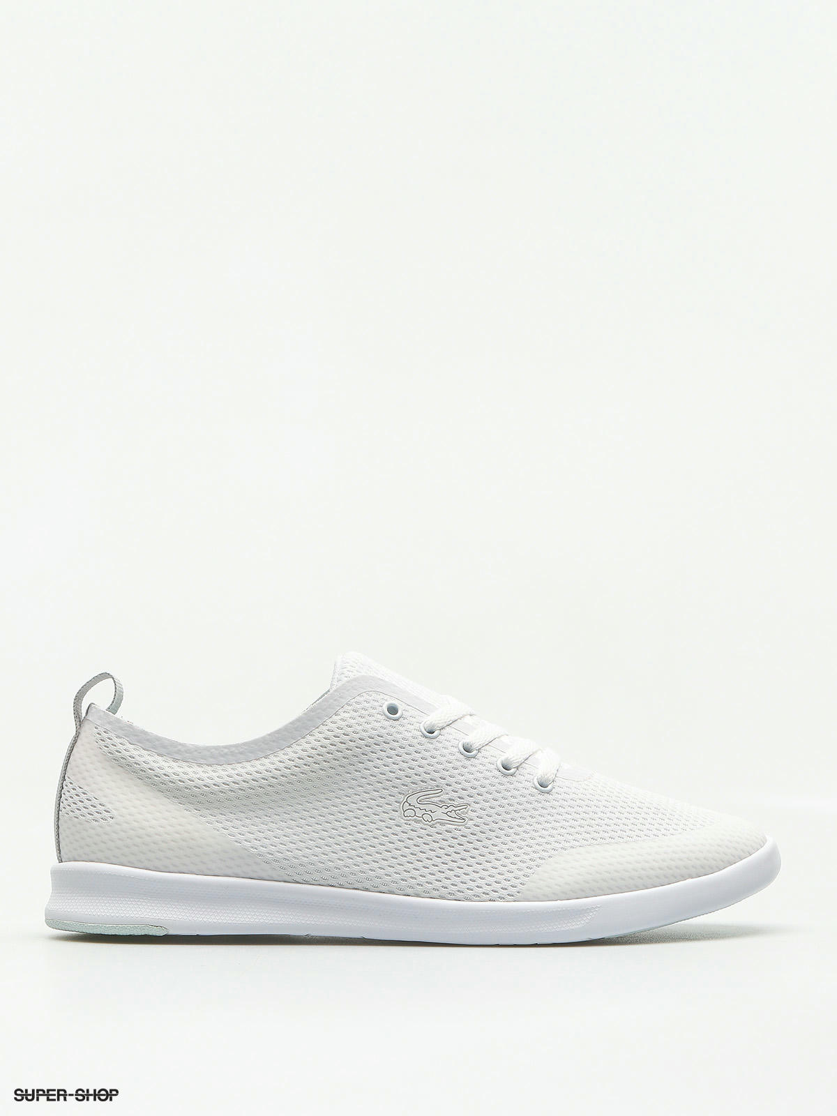 lacoste shoes white and blue