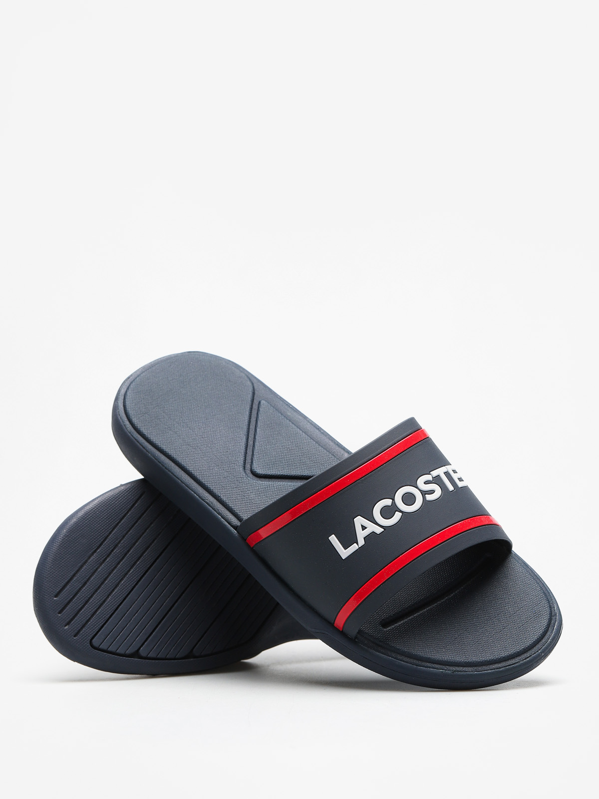 lacoste rubber slides