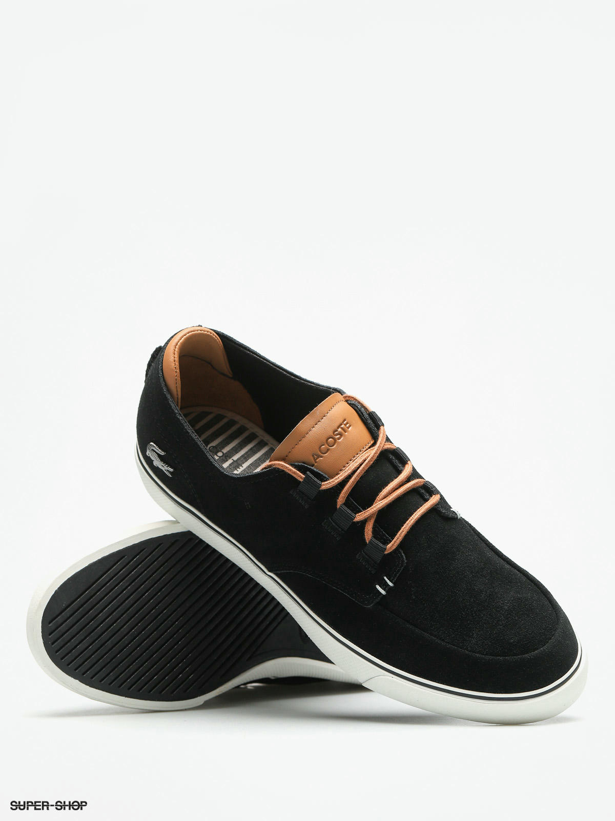 Lacoste black esparre deck trainers new arrivals