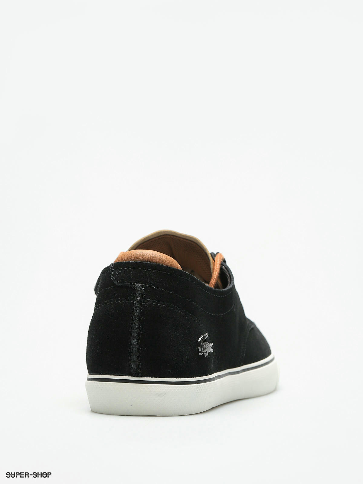 lacoste black esparre deck trainers