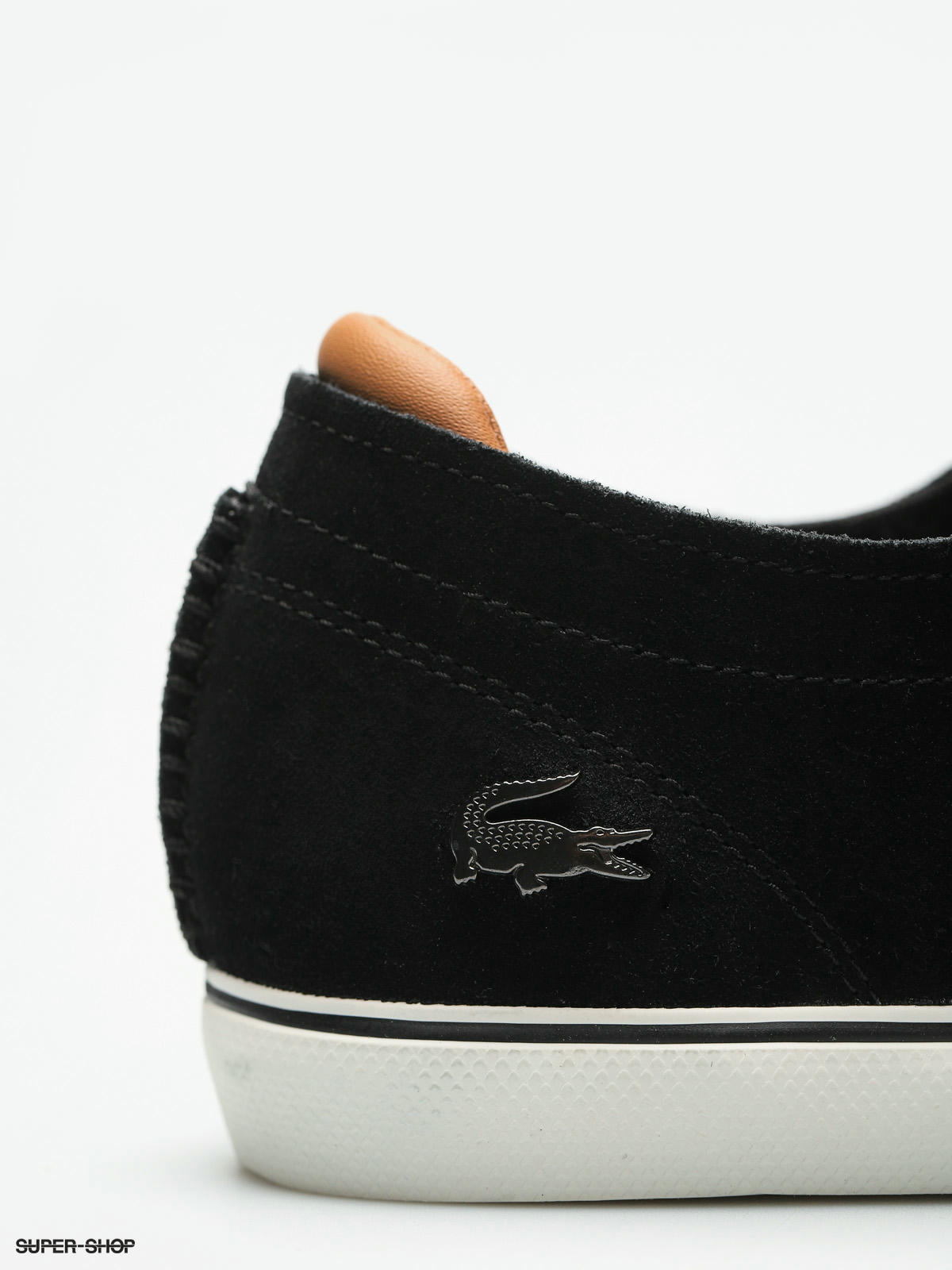 lacoste black esparre deck trainers