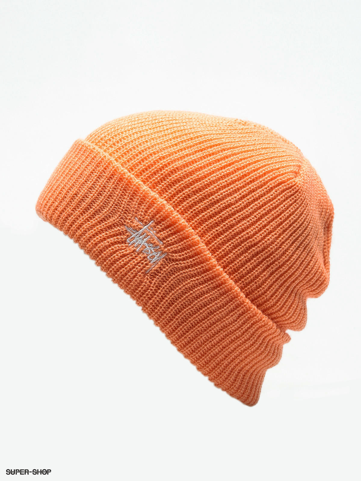 stussy orange beanie