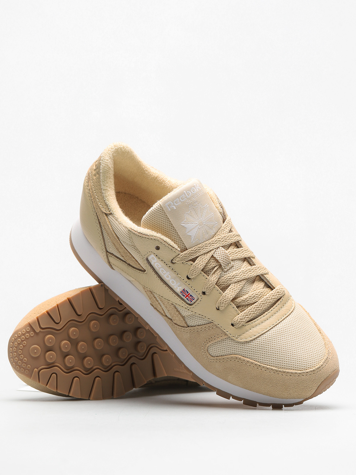 Reebok Shoes Cl Leather Estl Wmn (straw/white)