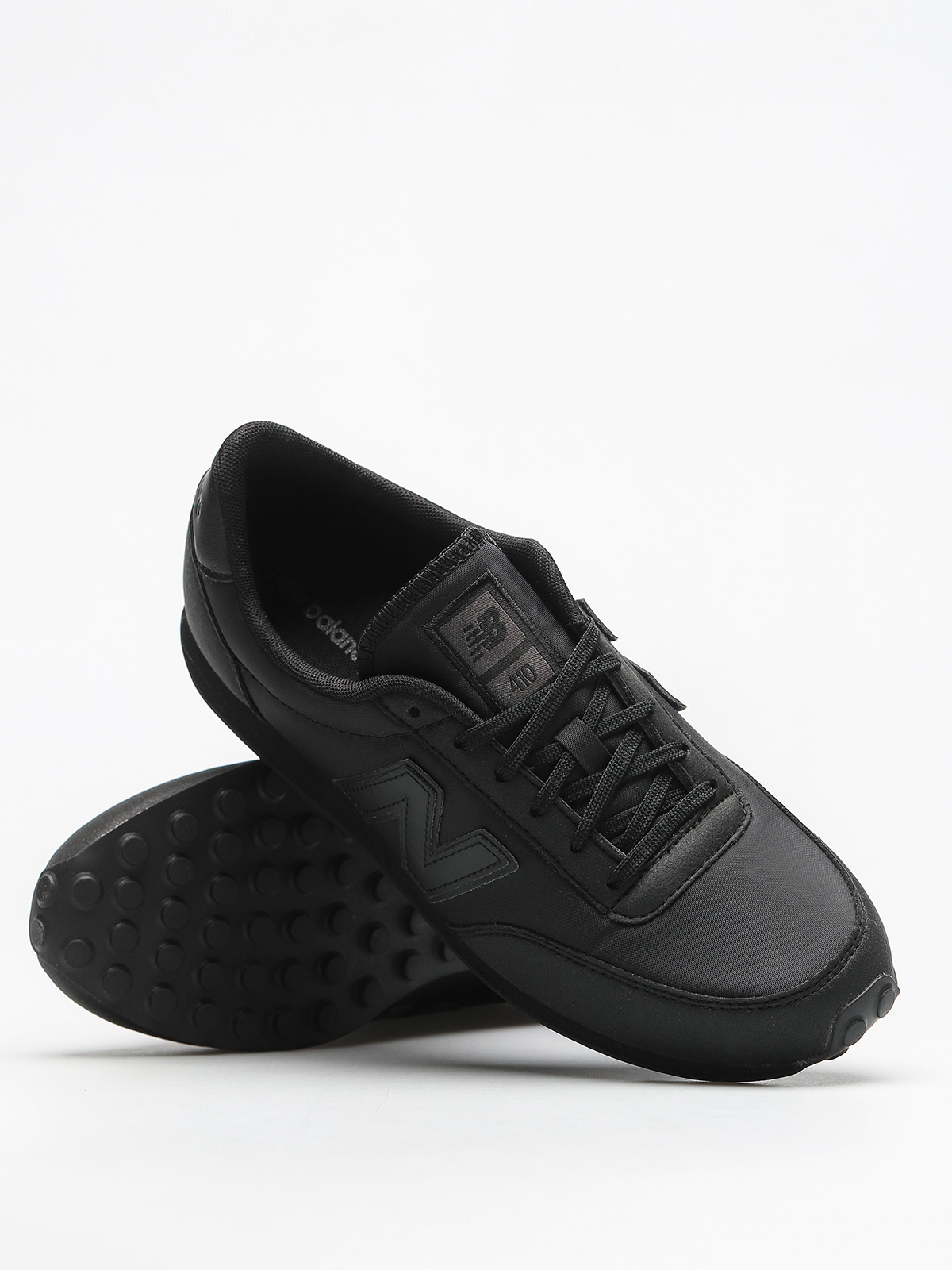 New balance 410 black hot sale leather