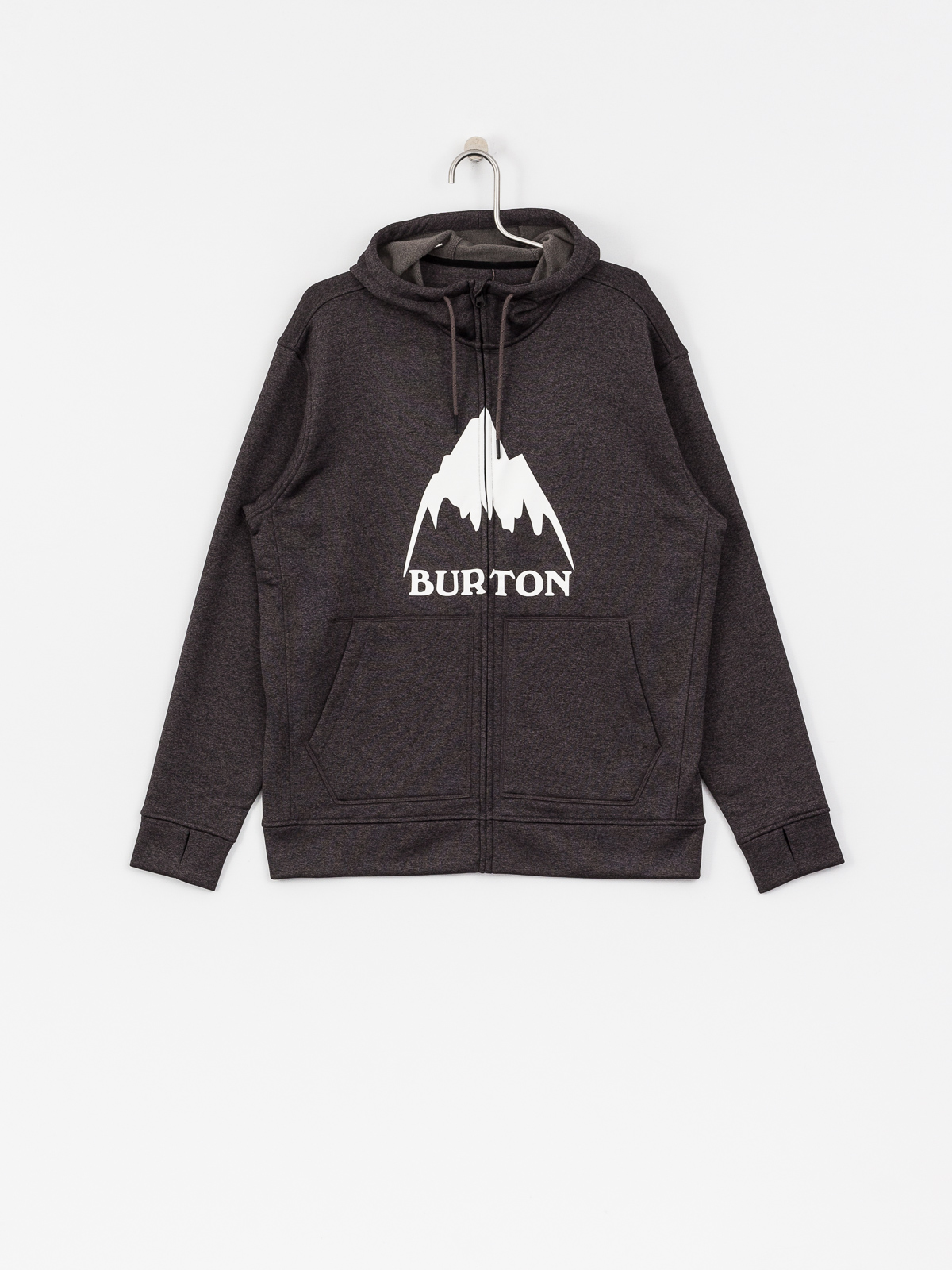Mens Burton Hoodie Oak ZHD (true black heather)
