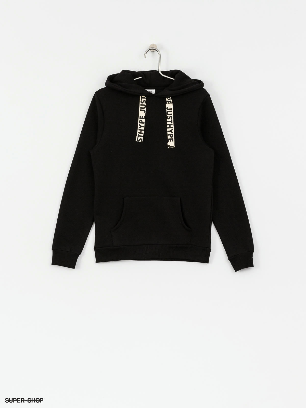 Hype Hoodie Wide String Hd Wmn Black