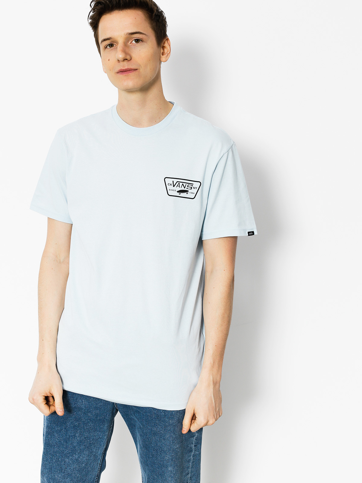 Vans T-Shirt Full Patch Back (baby/blue black)