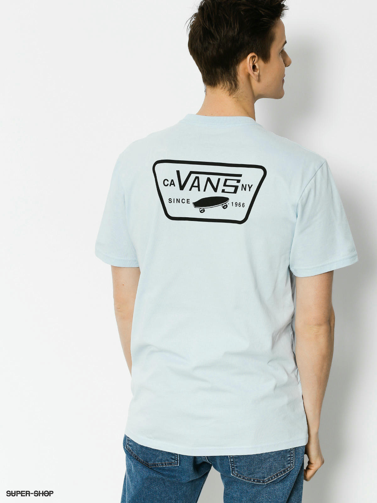 Vans T-shirt Full Patch Back (baby/blue black)