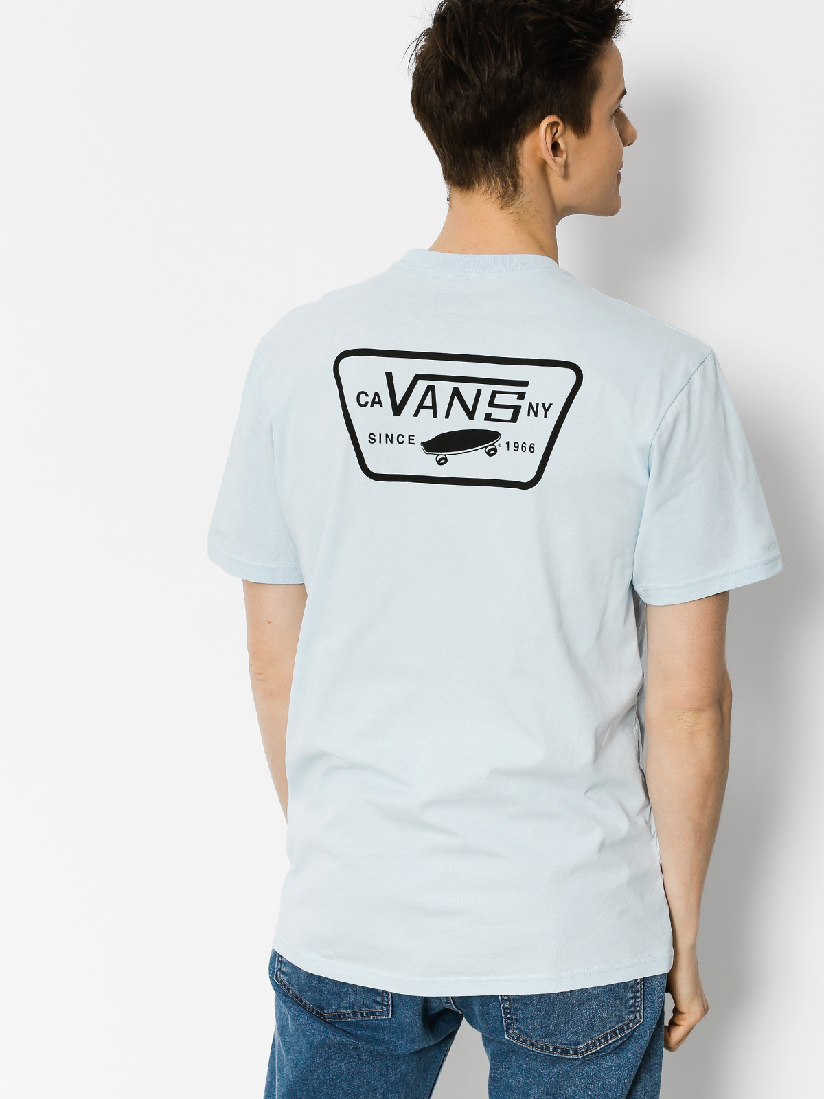 Vans T-Shirt Full Patch Back (baby/blue black)