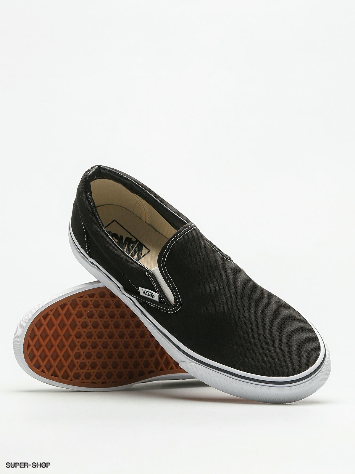 mens black slip on vans shoes