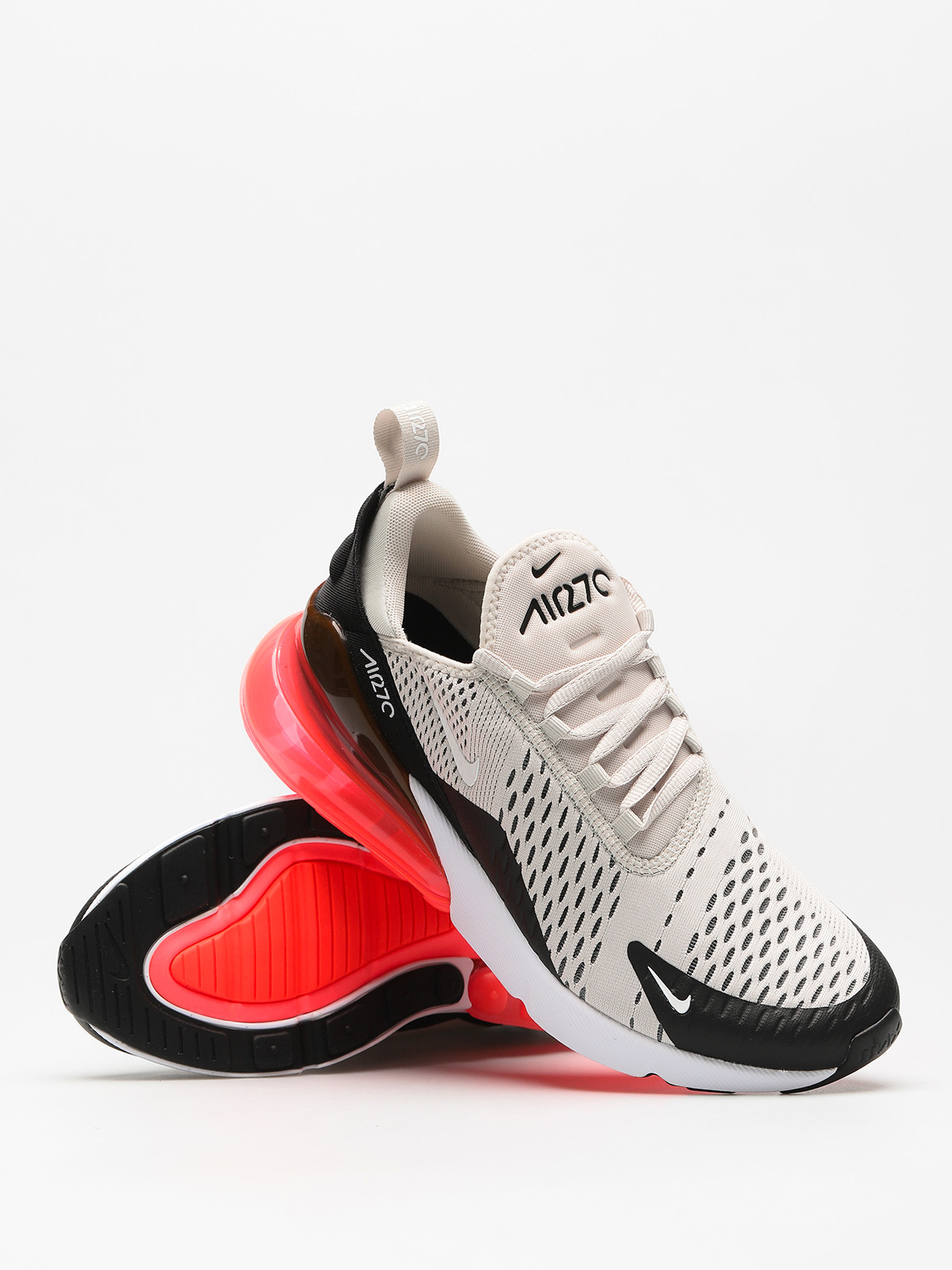 Nike Air Max 270 Schuhe (black/light bone hot punch white)