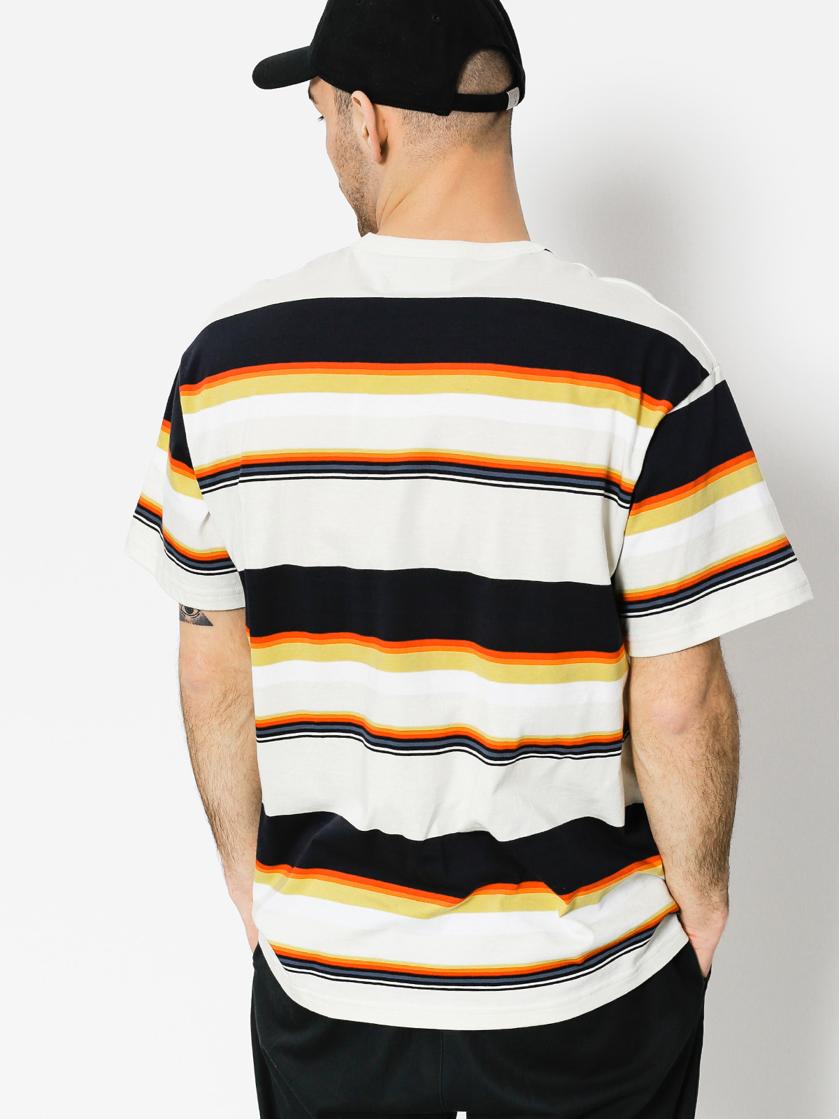 Carhartt T-shirt Sunder (sunder stripe wax/white)
