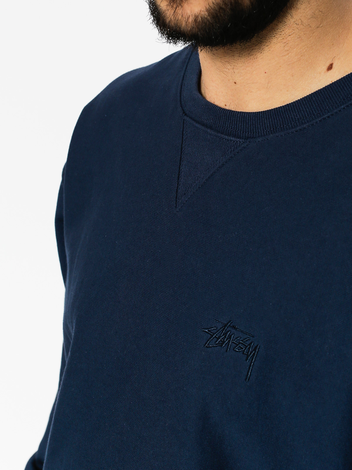 Stussy Sweatshirt Stock LS Terry (navy)