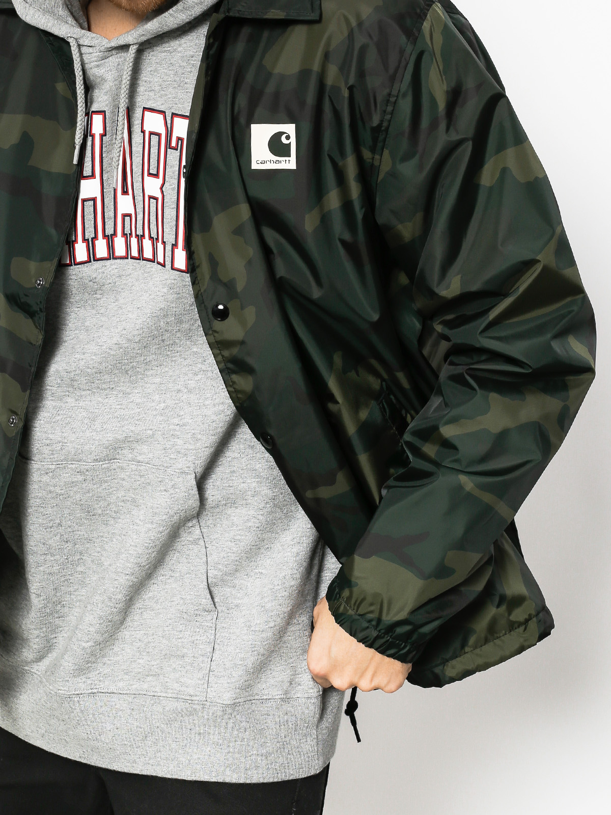 Carhartt Jacket Sports Coach (camo combat green/wax)