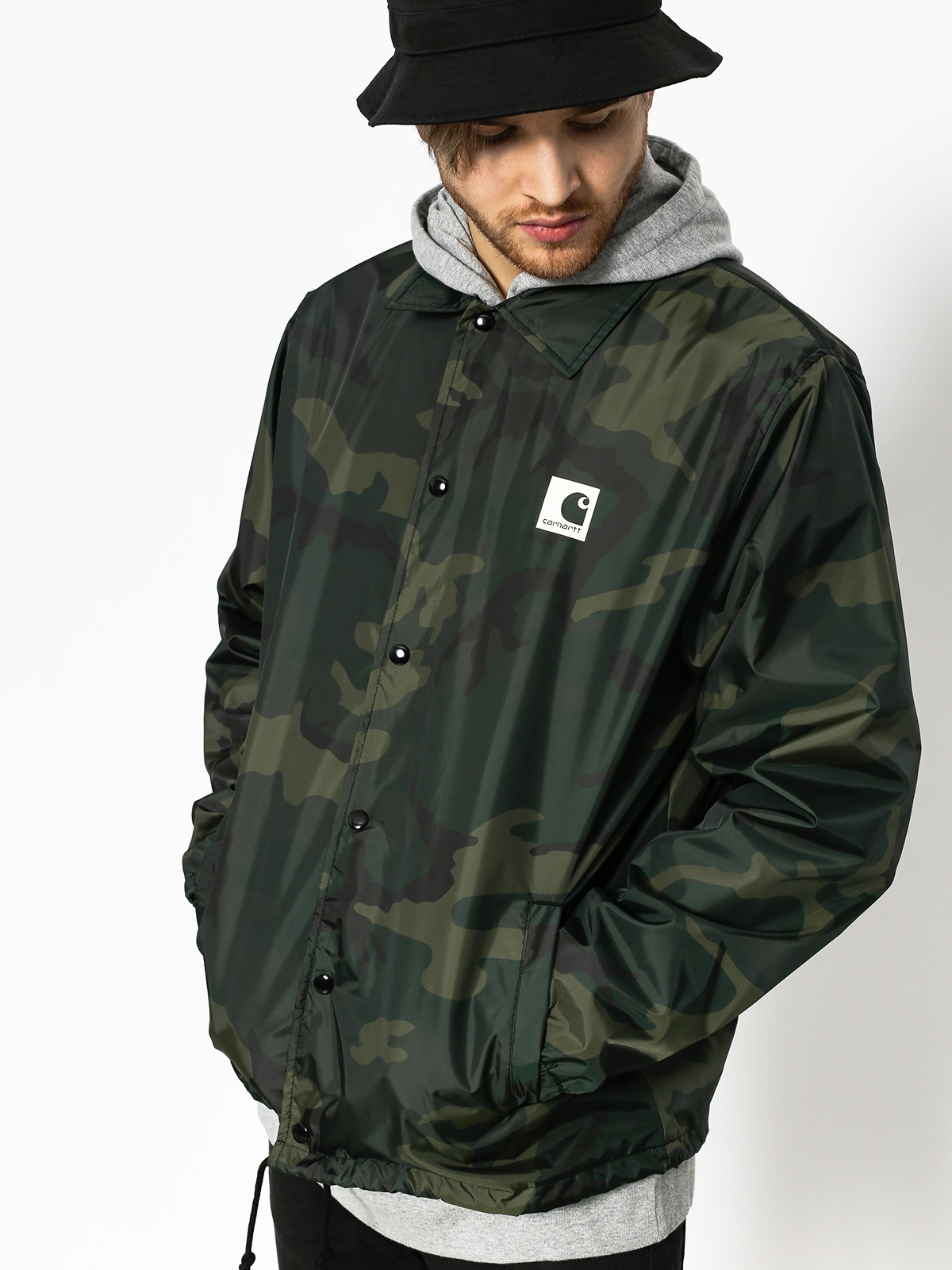 Carhartt Jacket Sports Coach (camo combat green/wax)