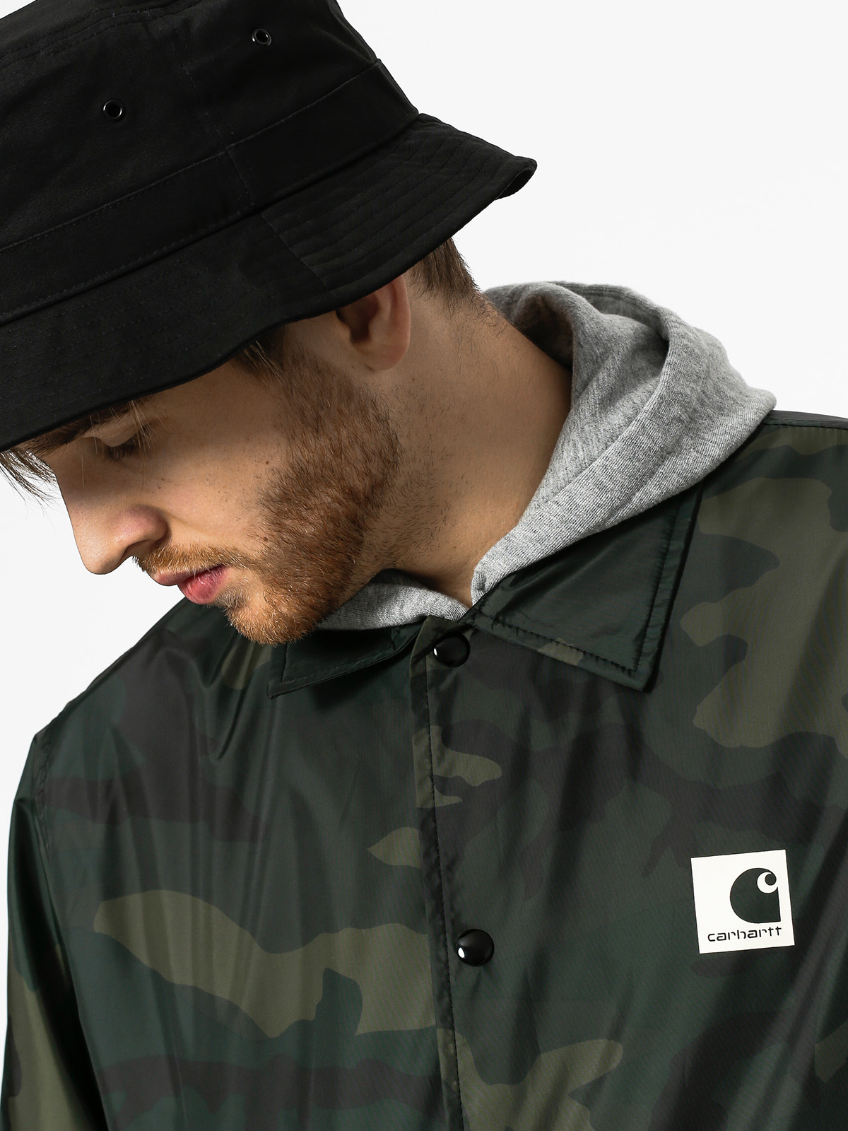 Carhartt Jacket Sports Coach (camo combat green/wax)