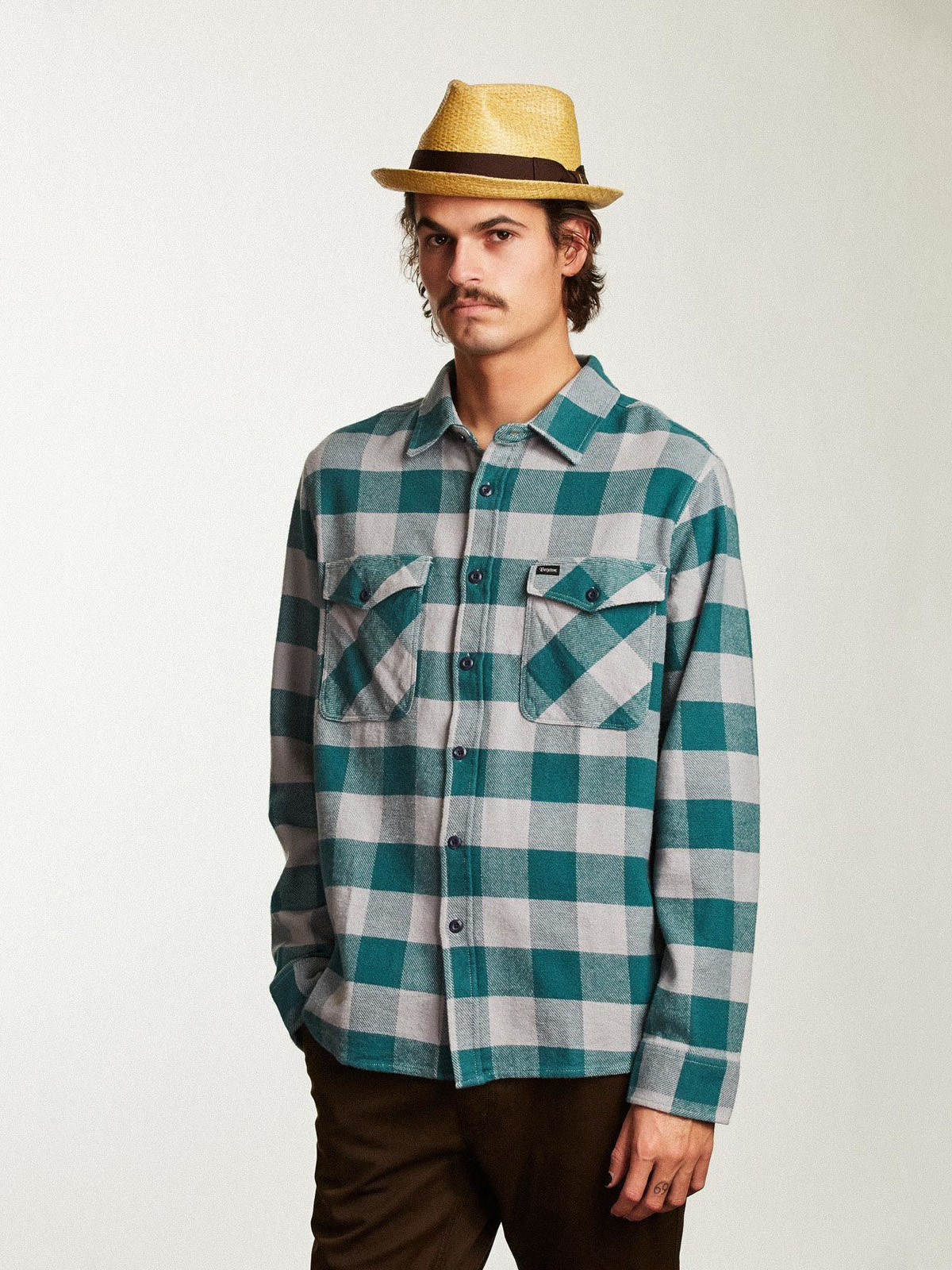 Brixton Hat Castor Fedora (tan stripe)