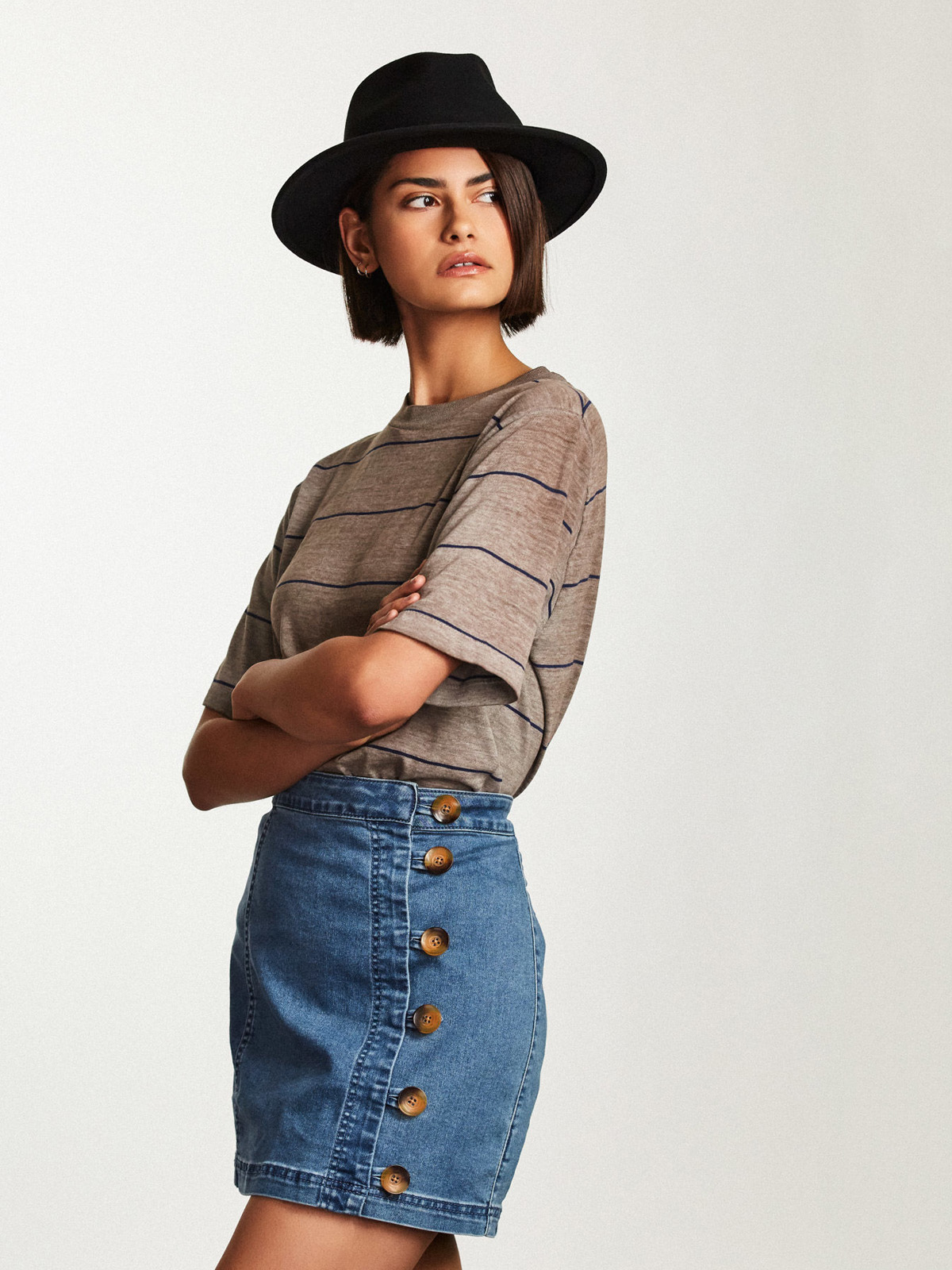 Brixton Hut Messer Fedora (black)