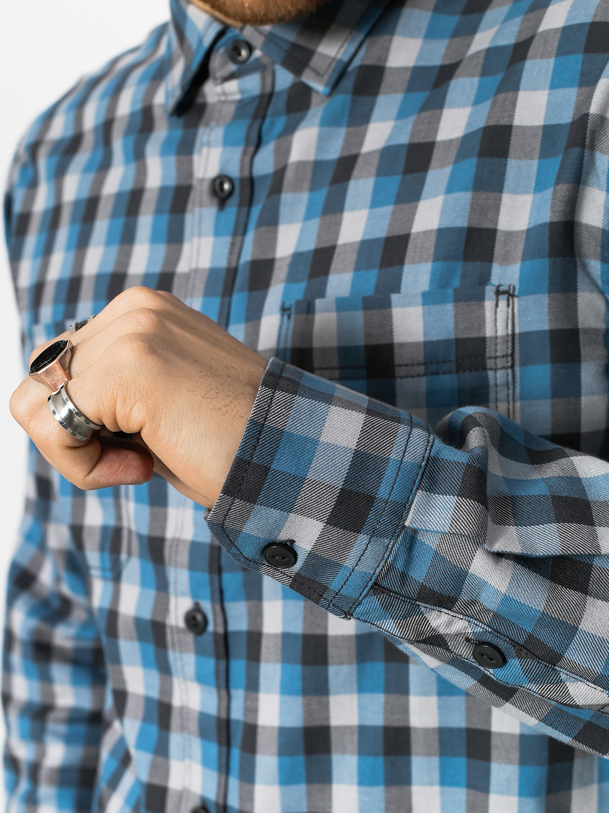 Vans Shirt Alameda II (asphalt copen/blue)