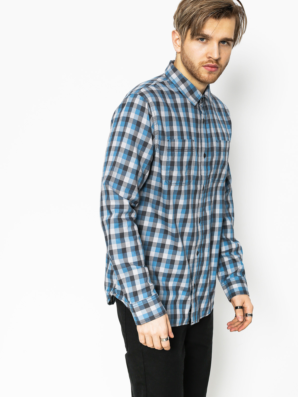 Vans Shirt Alameda II (asphalt copen/blue)