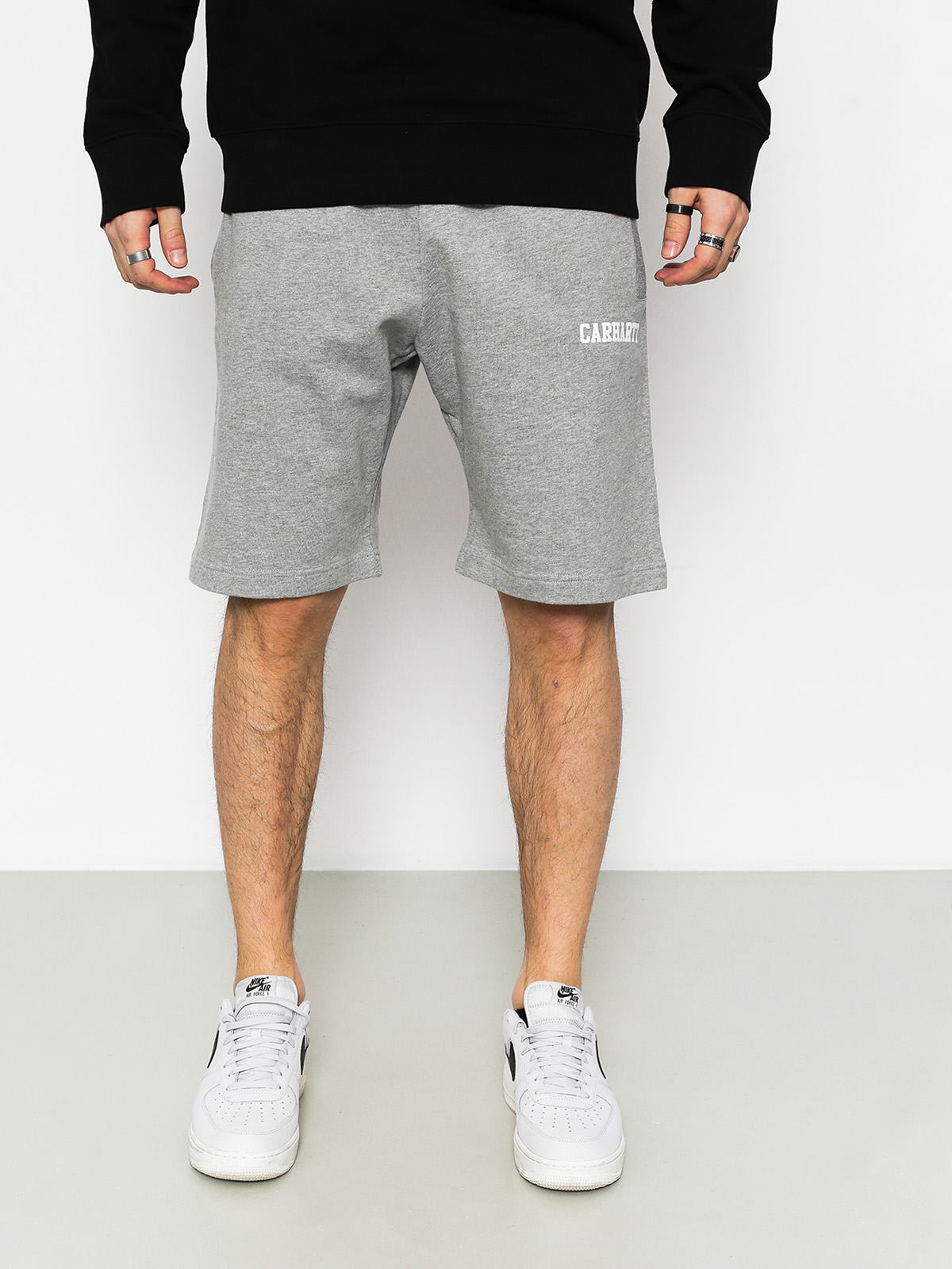 Carhartt Shorts College (grey heather/white)