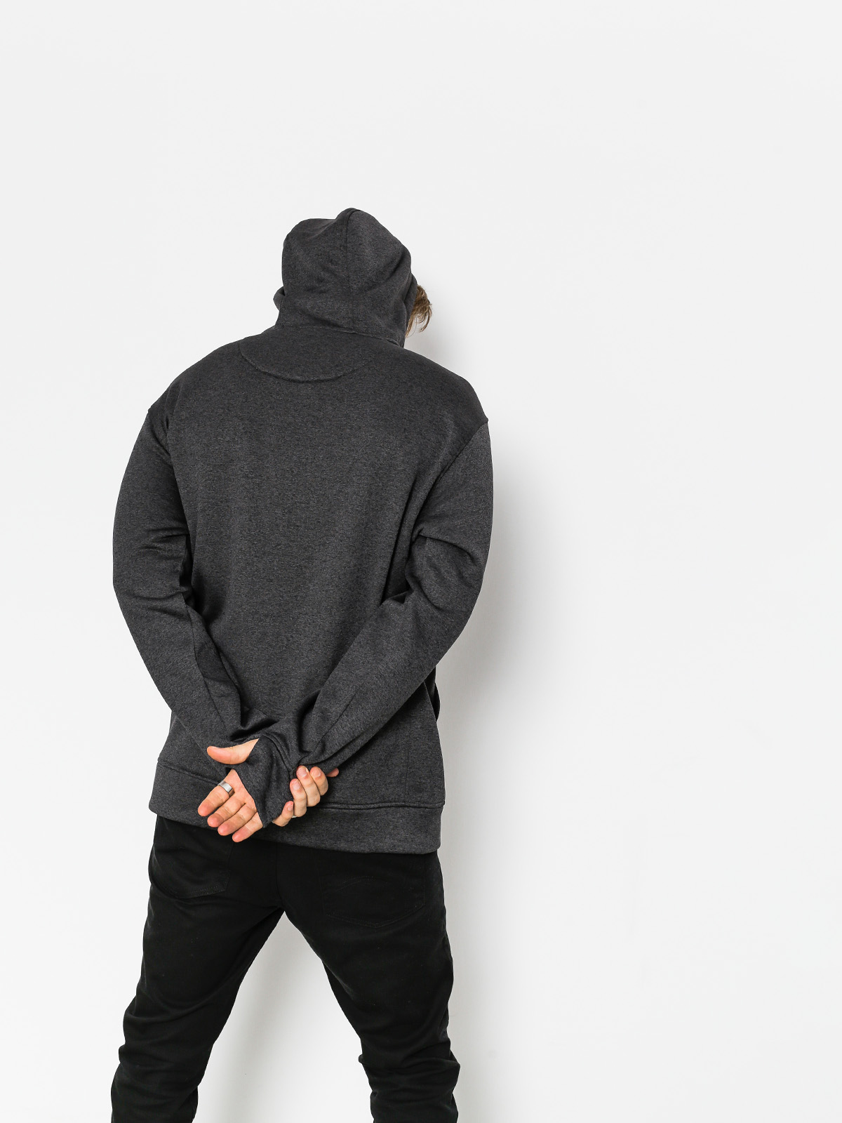 Mens Burton Hoodie Oak ZHD (true black heather)