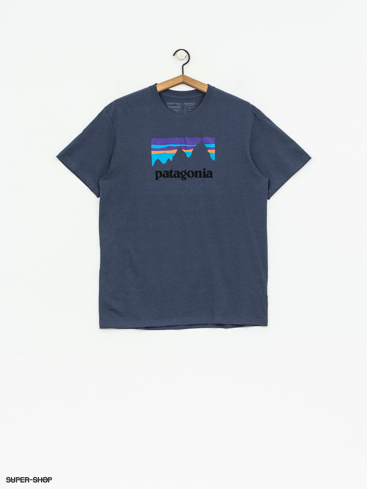 patagonia shop sticker t shirt