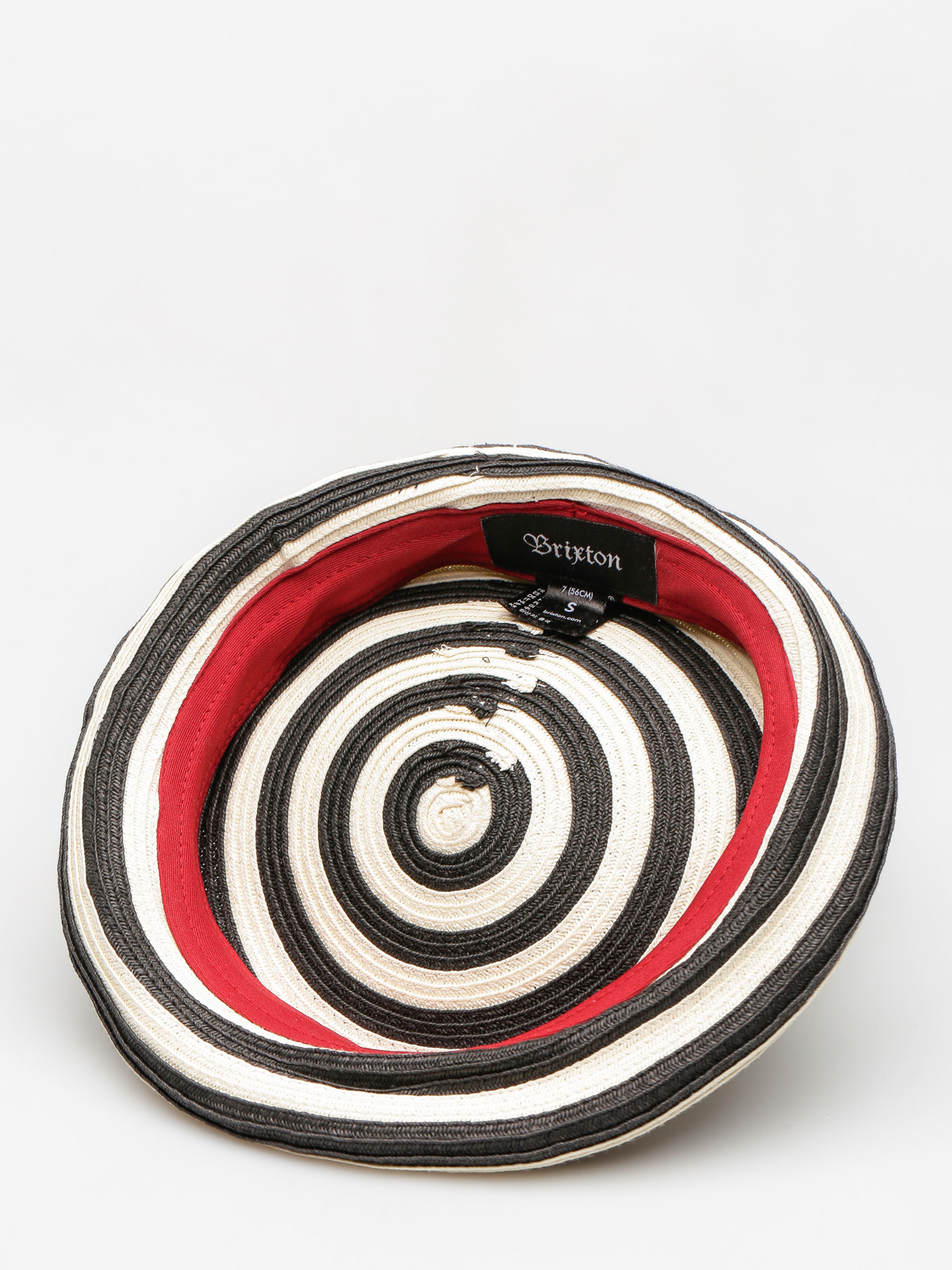 Brixton Flat cap Beret Audrey Straw Beret Wmn (black/white)