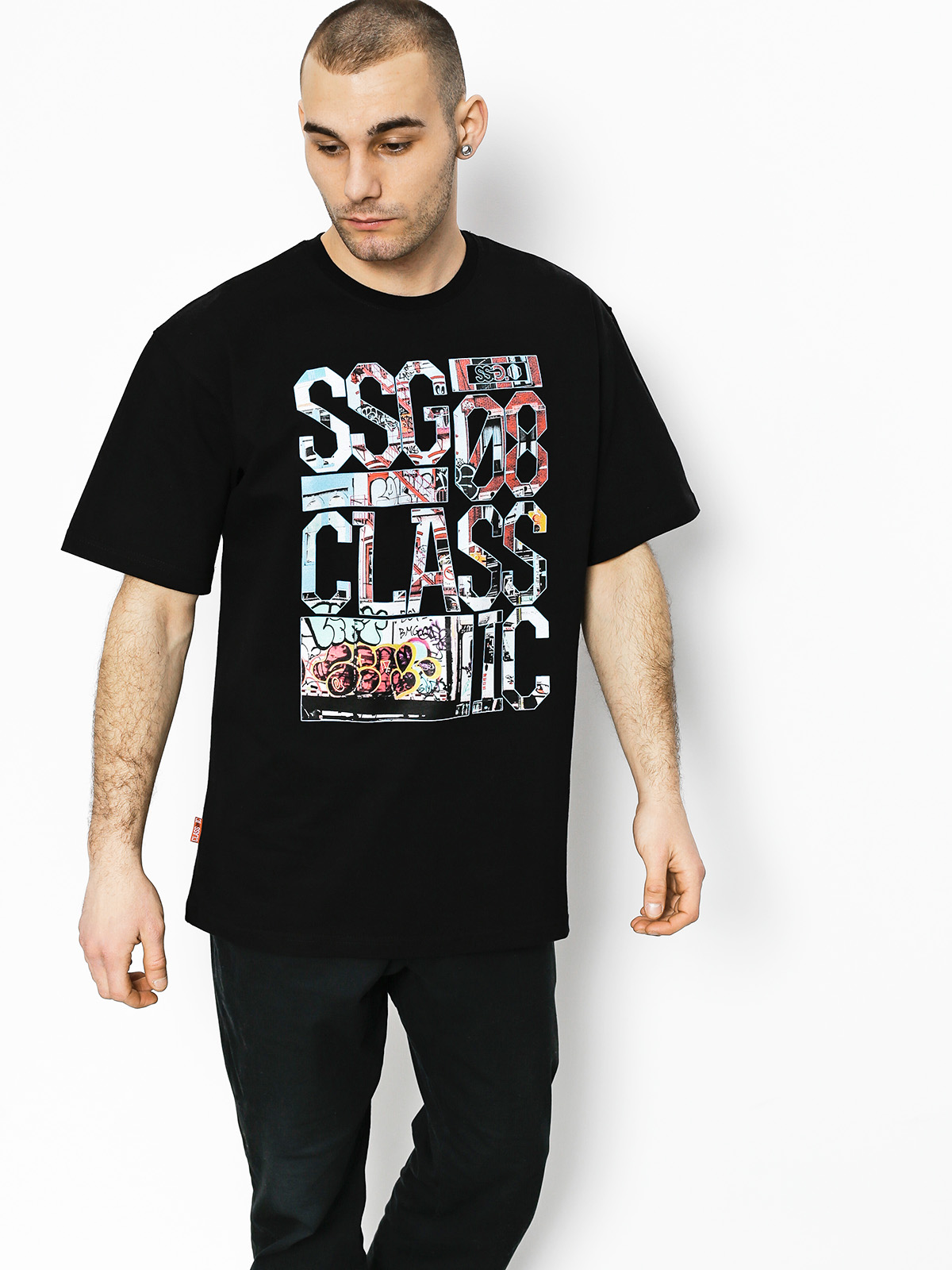 SSG T-Shirt Graffiti Letters (black)