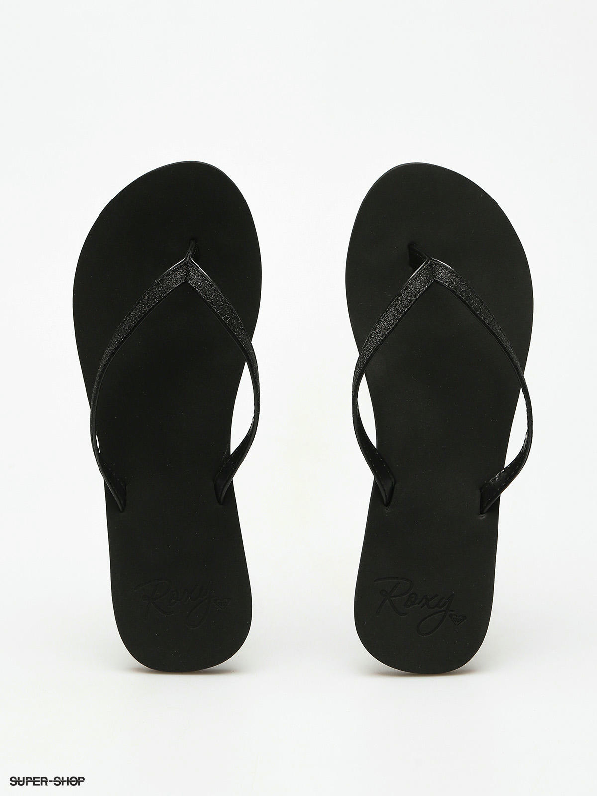 roxy black flip flops
