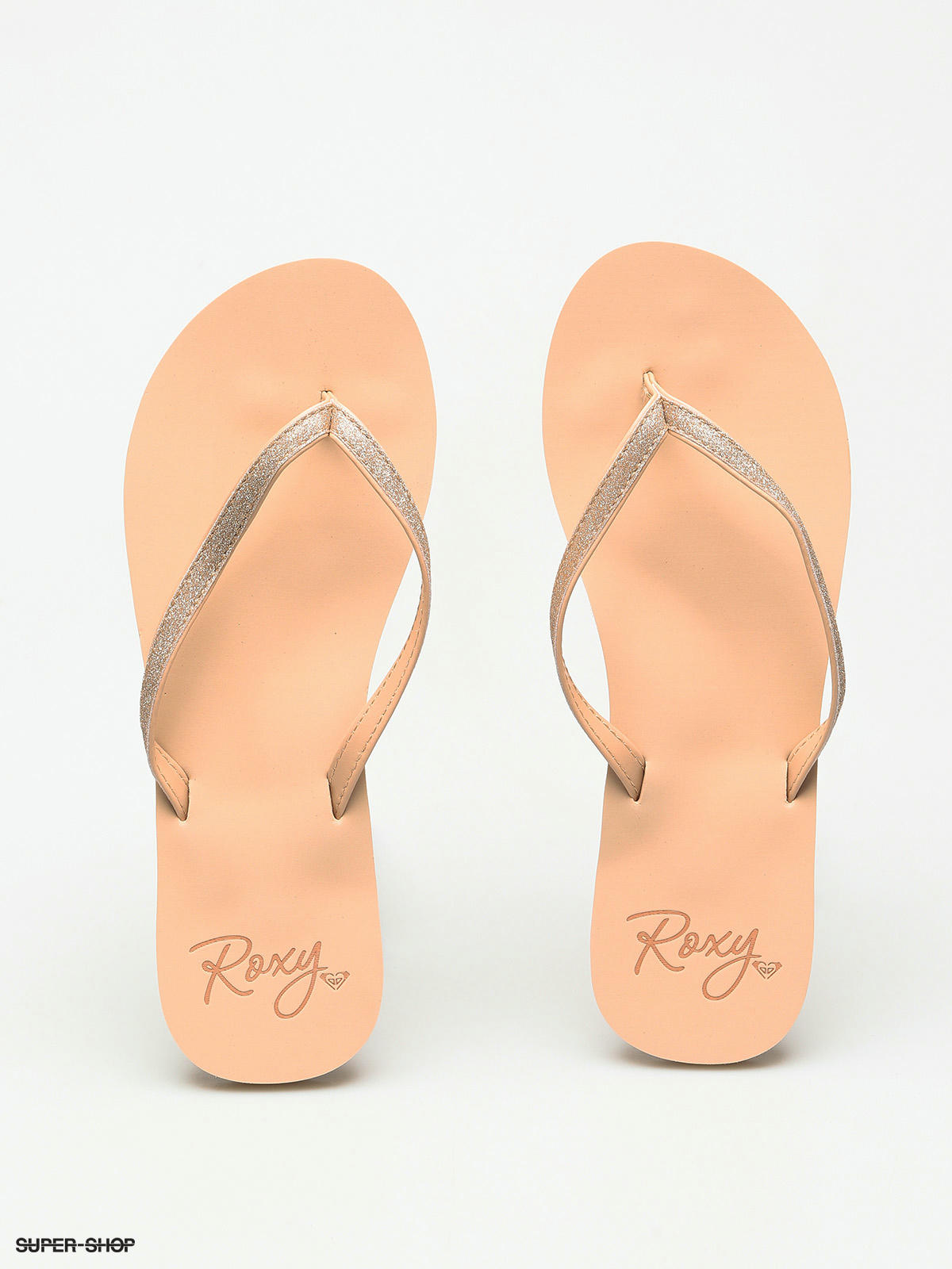 roxy tan flip flops