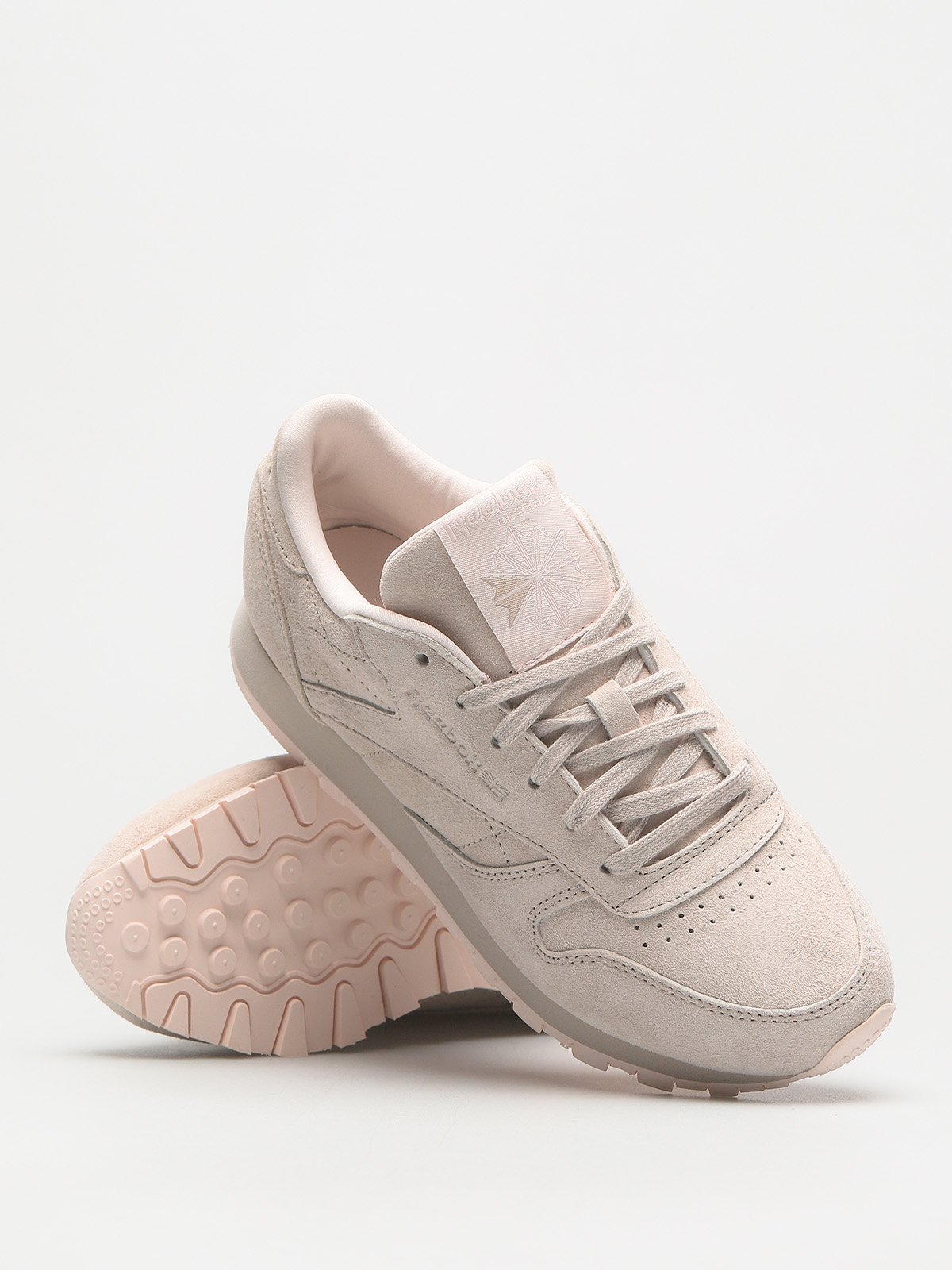 Reebok Shoes Cl Lthr Tonal Nbk Wmn (sand stone/pale pink)