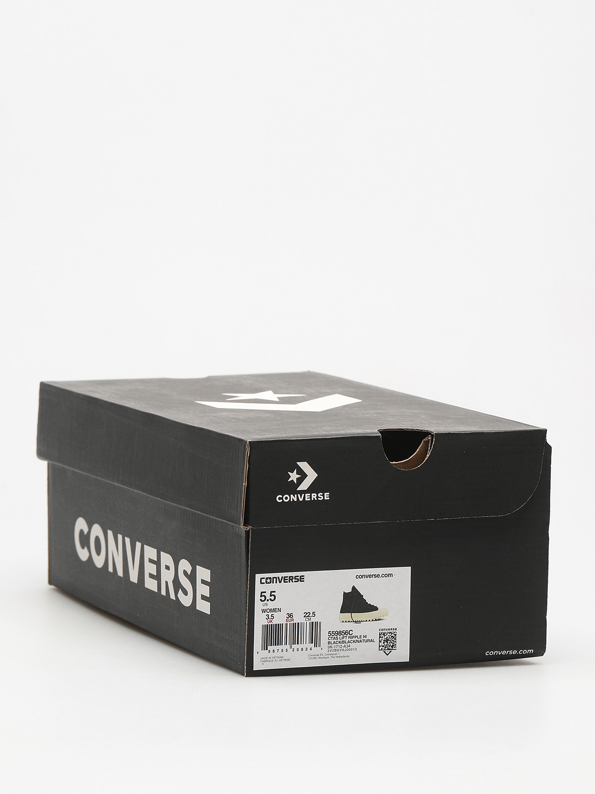 Converse Chucks Chuck Taylor As Lift Ripple Hi Wmn (black/black/natural)