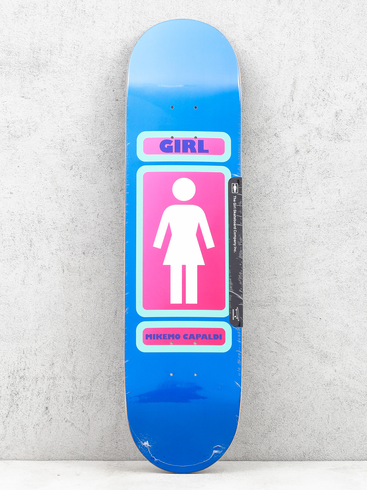 新品未使用！GIRLデッキ MIKE MO直筆サイン入り！ Girl Skateboard Deck Mike Mo 93 (blue/pink)