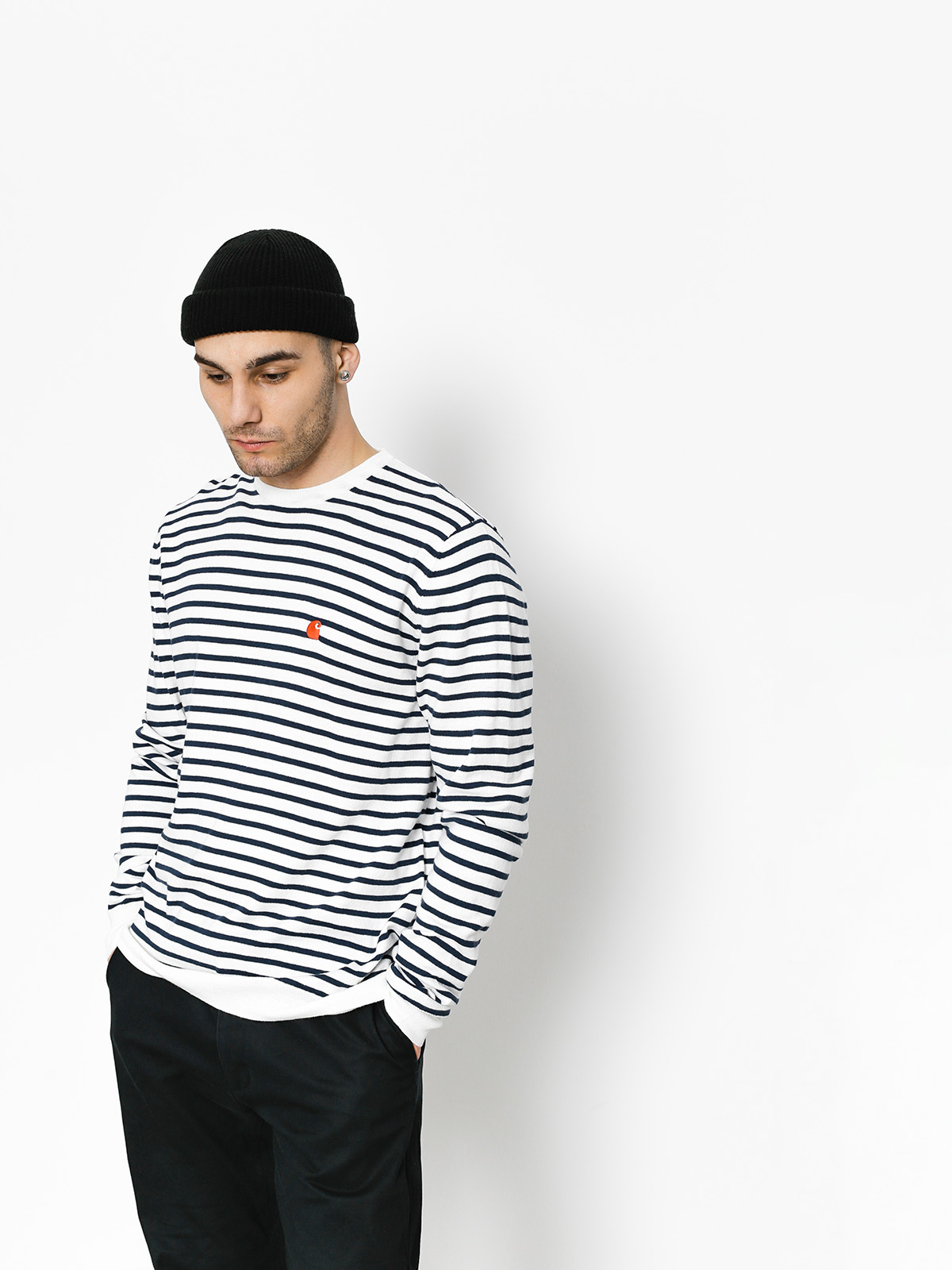 Carhartt Pulli Champer (champ stripe blue/white/goji)
