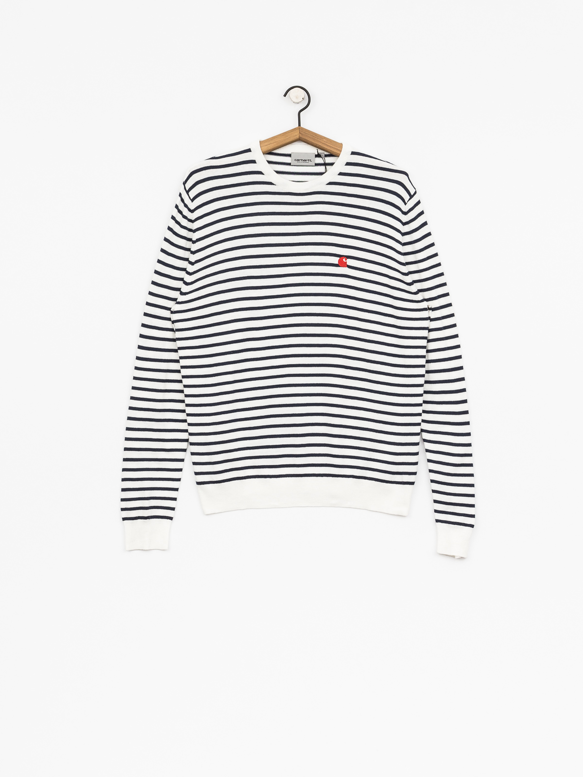 Carhartt Sweater Champer (champ stripe blue/white/goji)