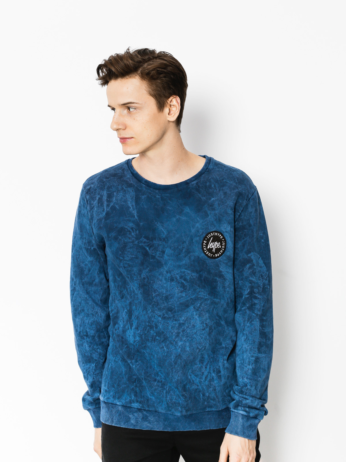 Hype Sweatshirt Acid Crest (blue)
