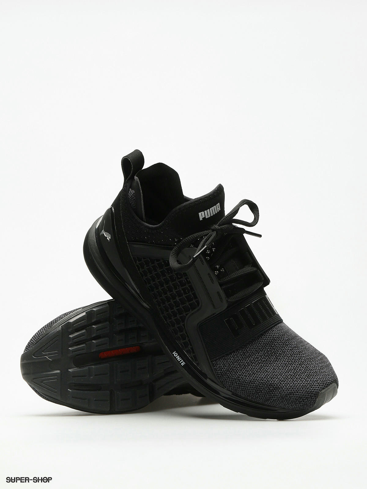 puma ignite limitless knit black