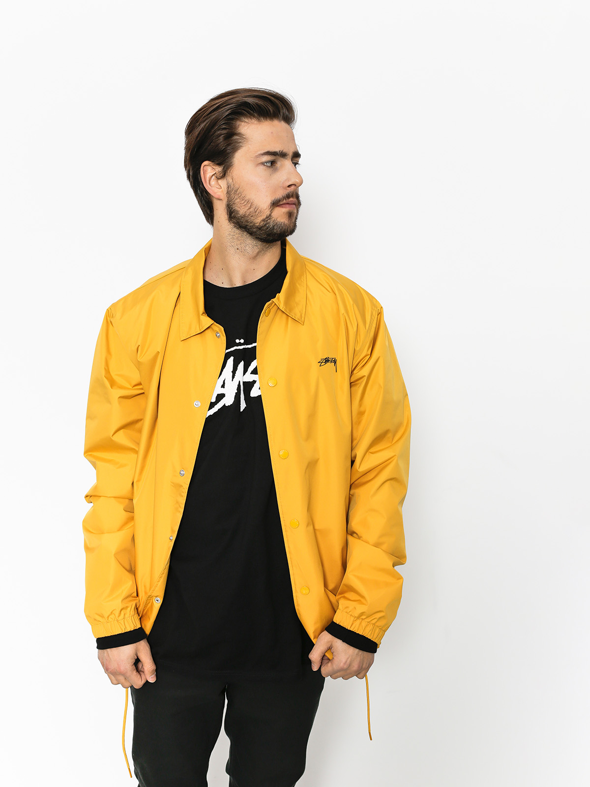 Stussy Jacket Cruize Coach - yellow (gold)
