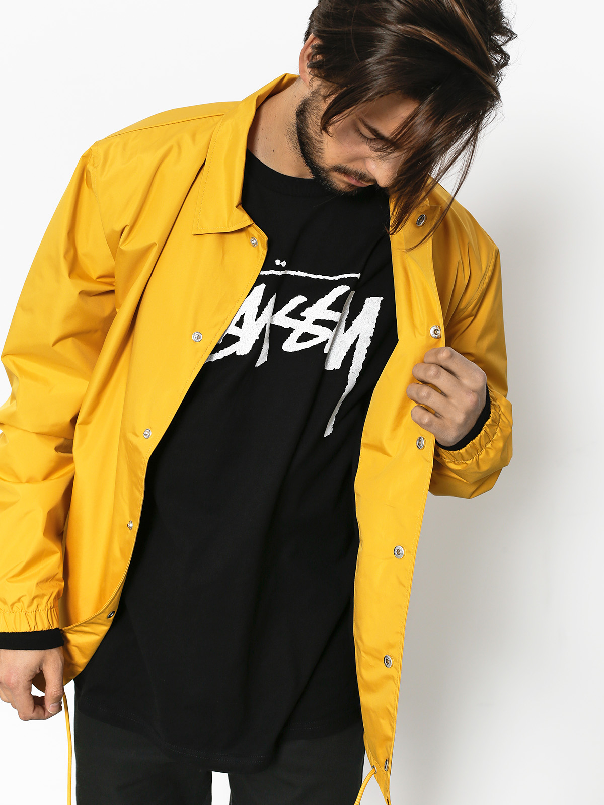 Stussy fur lined coach on sale jacket