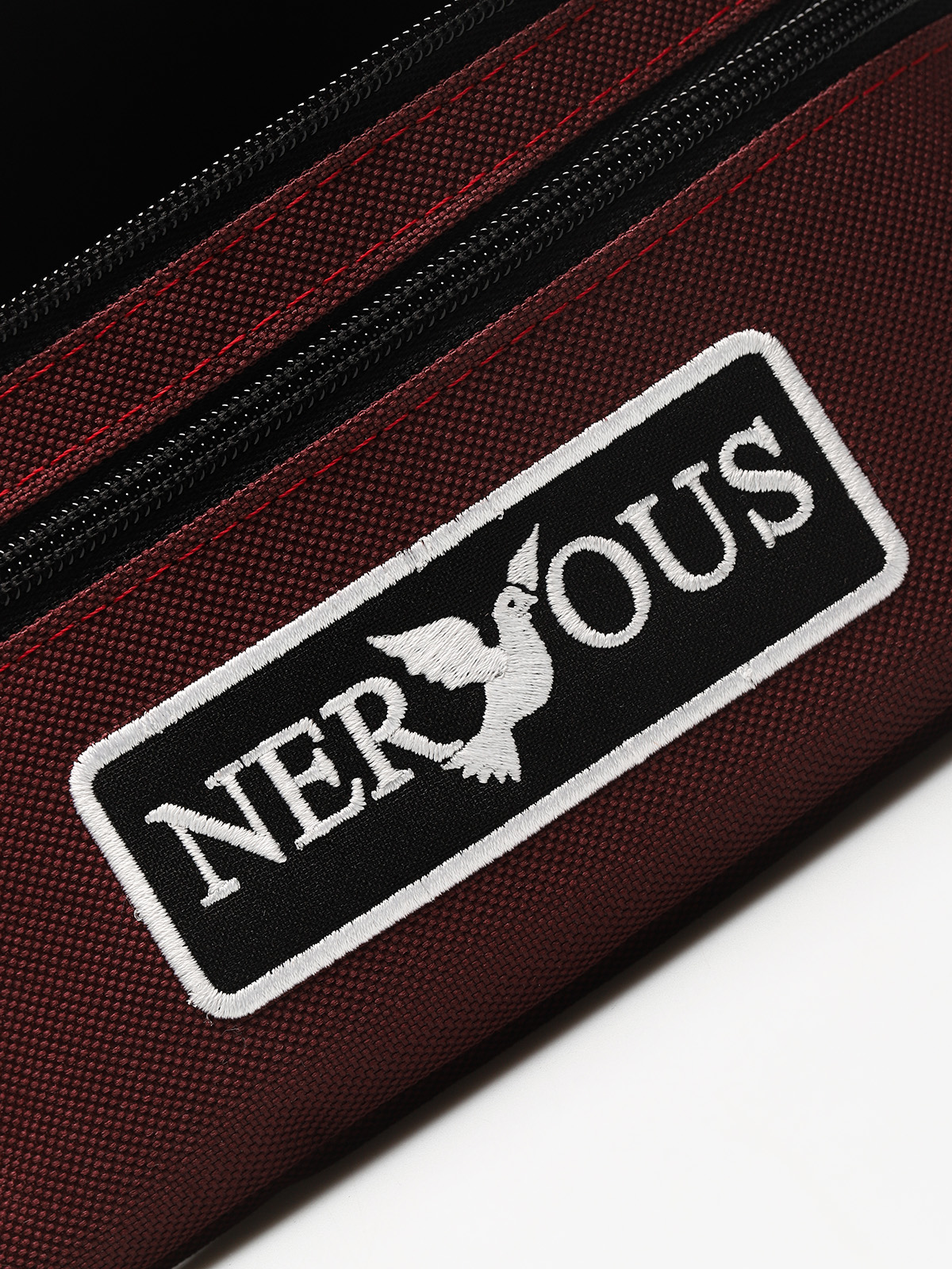 Nervous Gürteltasche Patch (maroon)