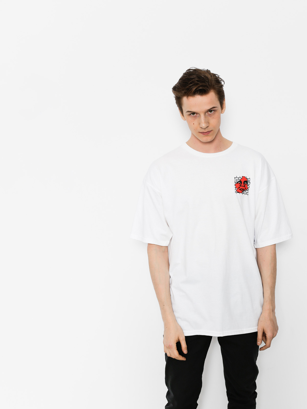 OBEY T-shirt Big Boy Pants Basic (wht)