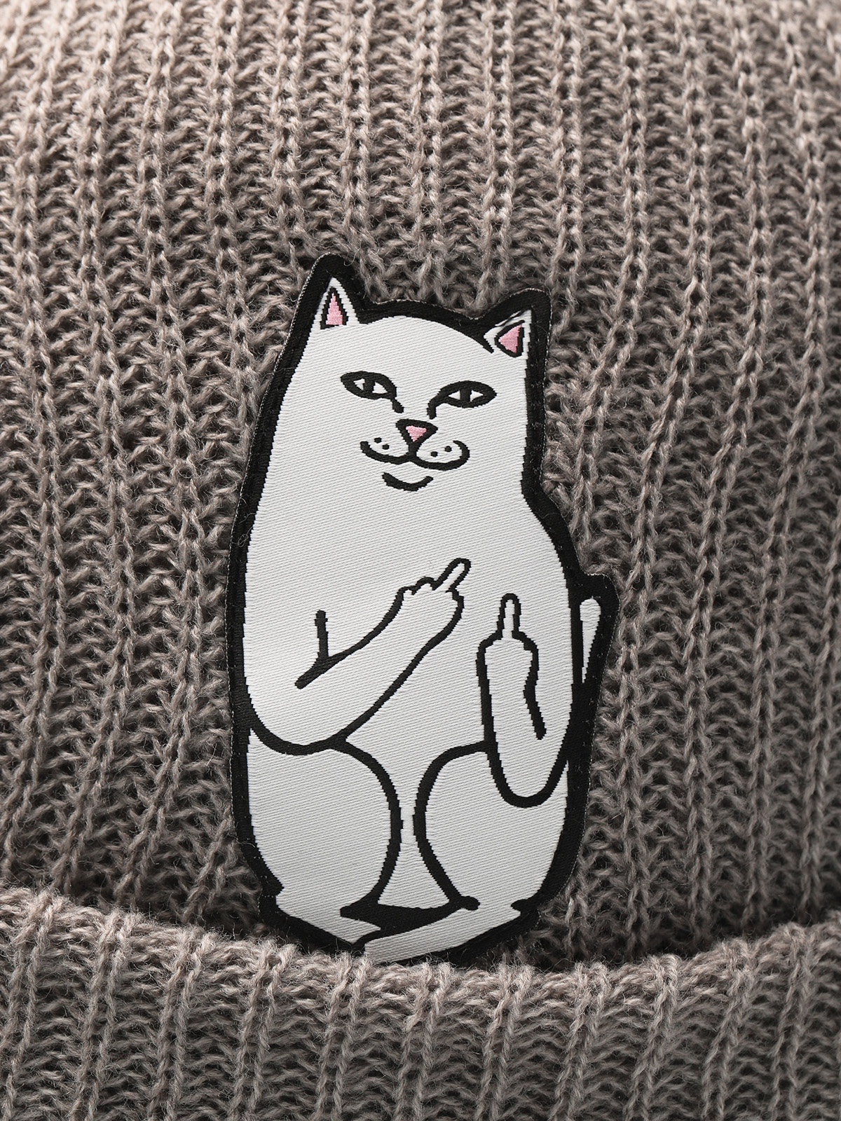 RipNDip Beanie Lord Nermal Rib (grey)