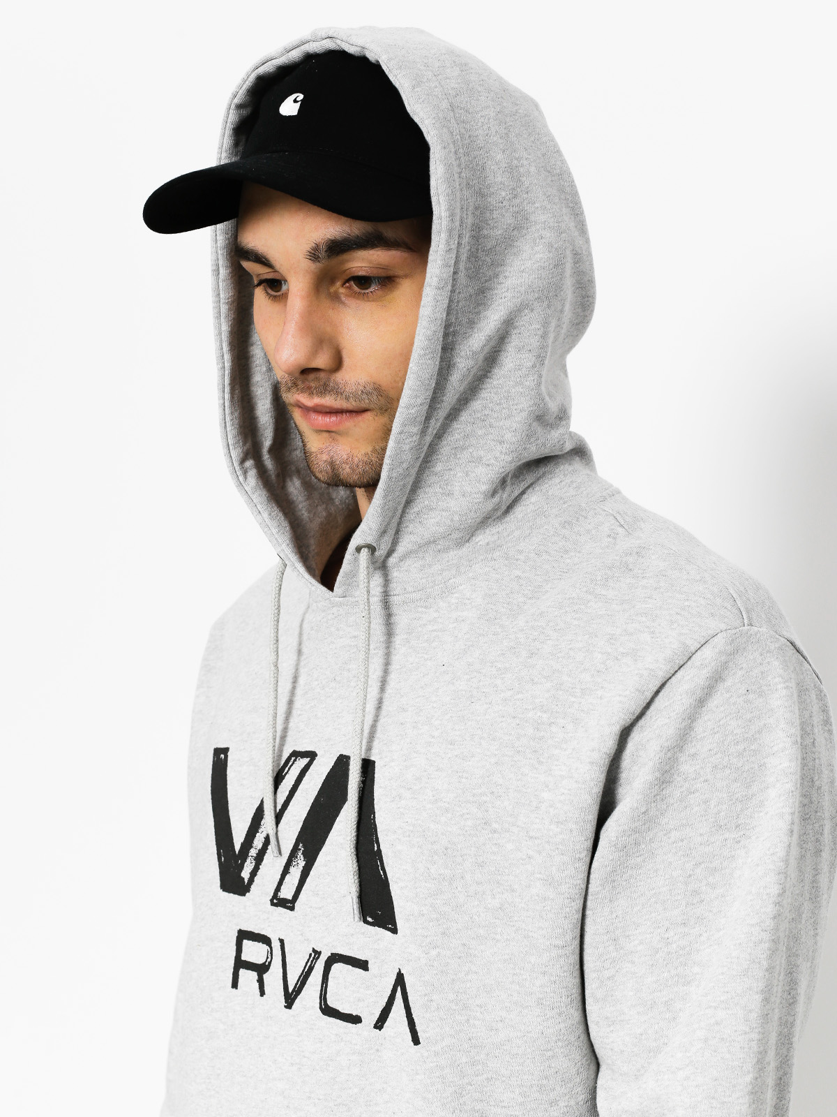 grey rvca hoodie