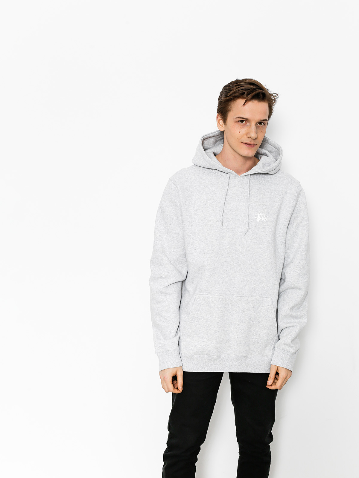 Stussy Hoodie Basic HD (grey heather)