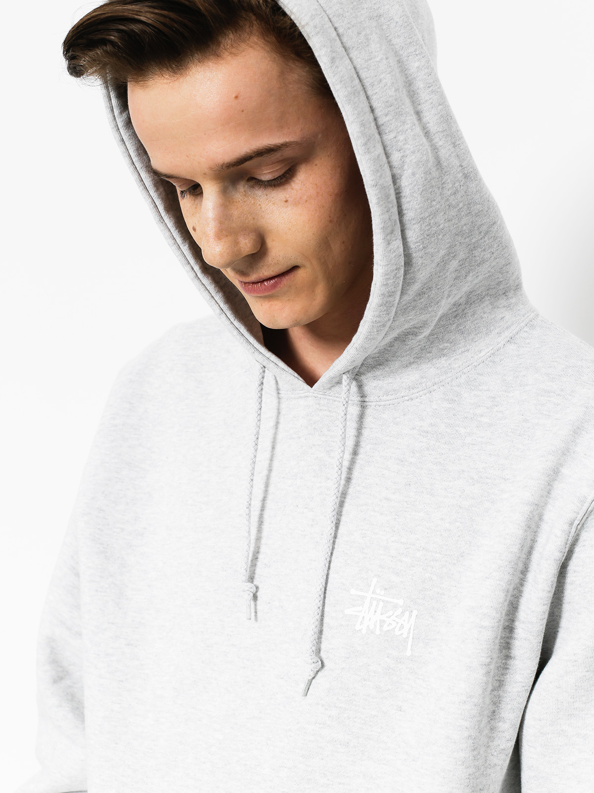 Stussy Hoodie Basic HD (grey heather)