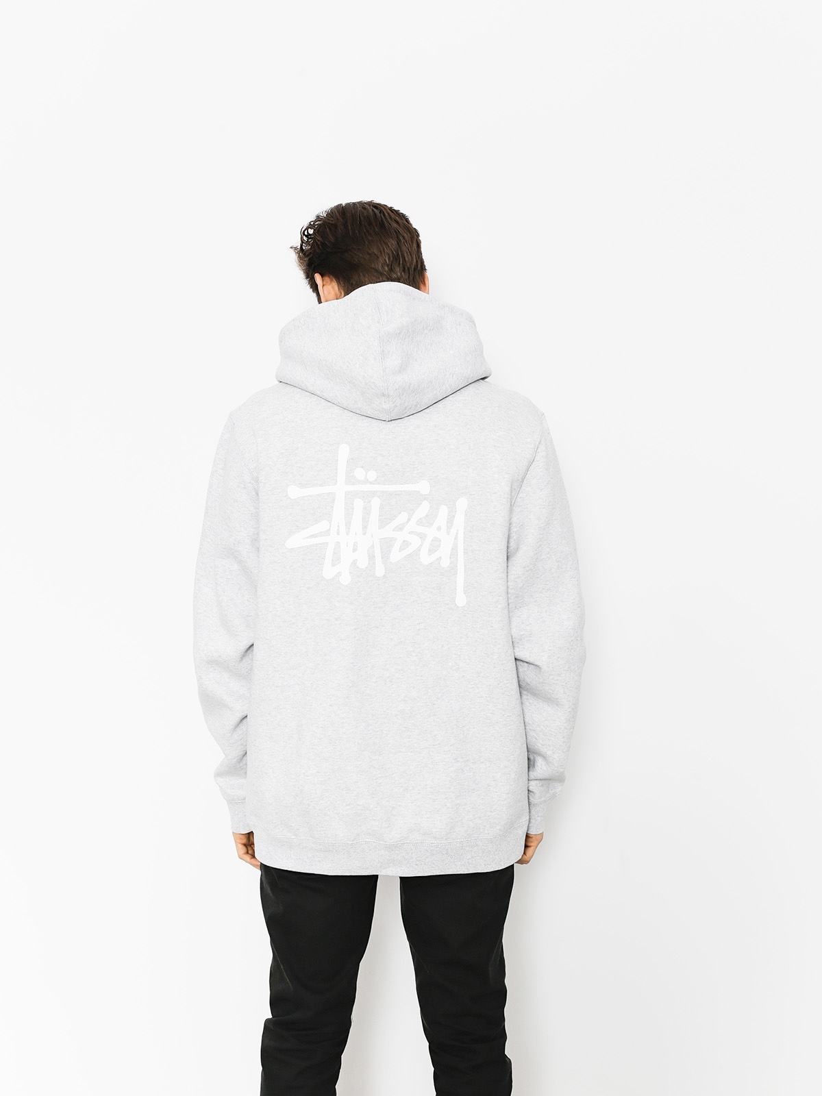 Stussy Hoodie Basic HD (grey heather)
