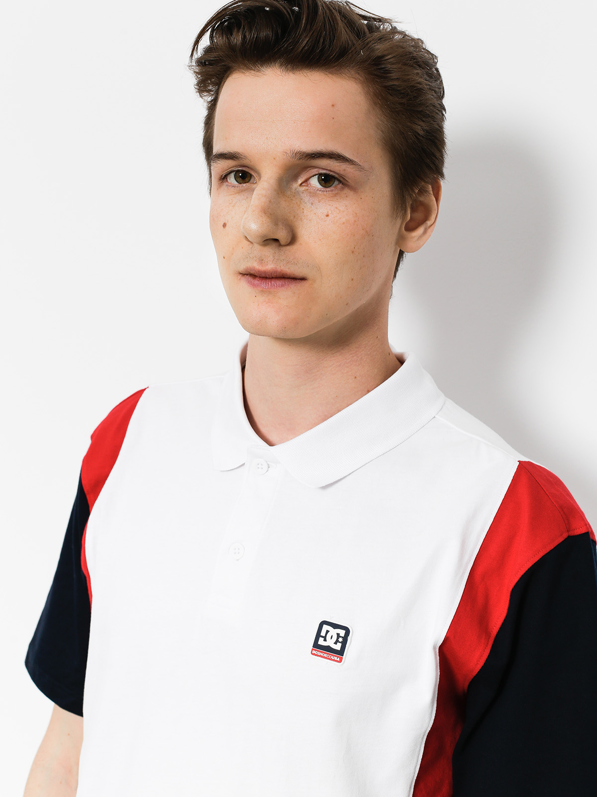 DC Polo t-shirt Fenton (snow white)