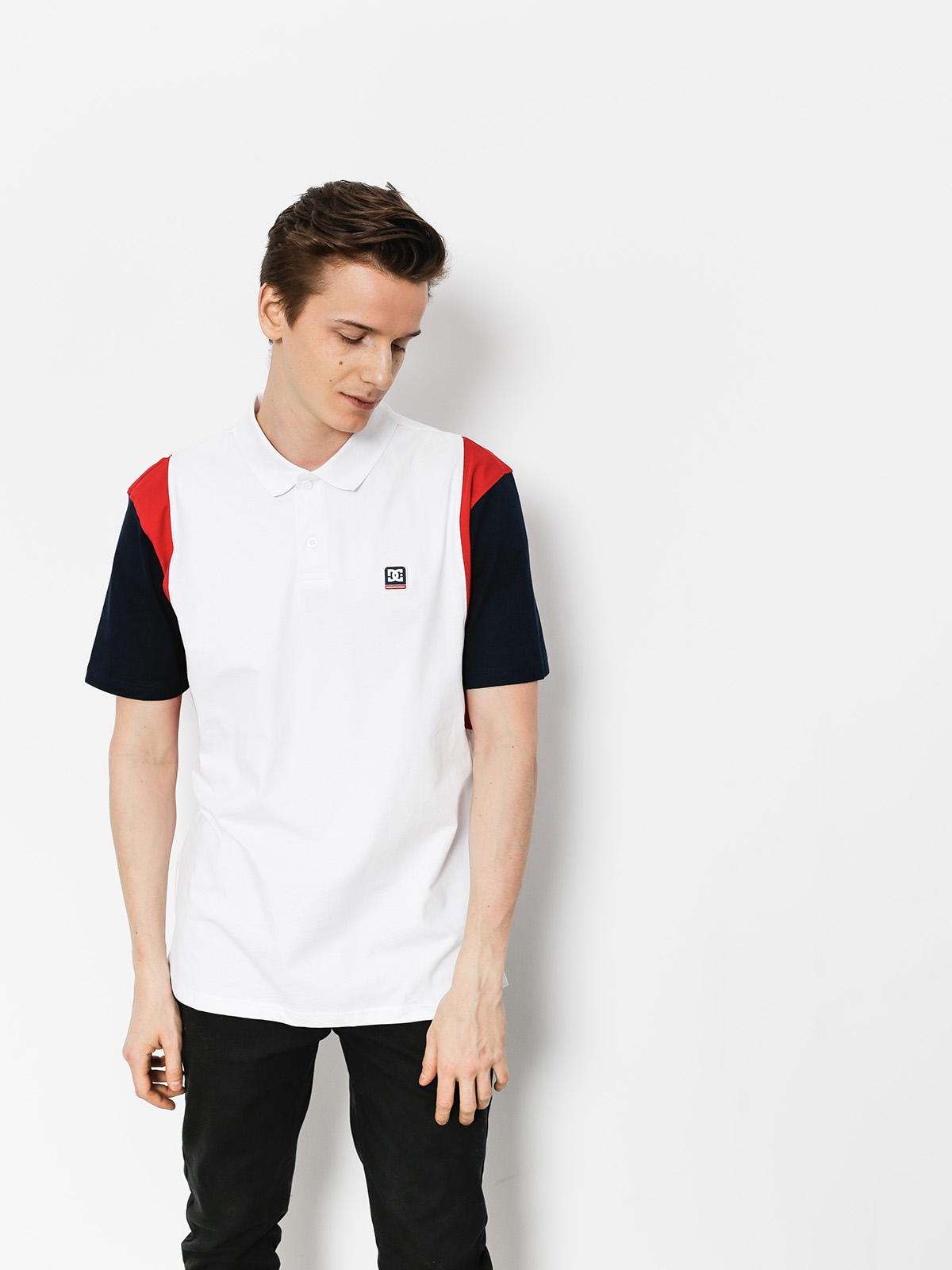 DC Polo t-shirt Fenton (snow white)