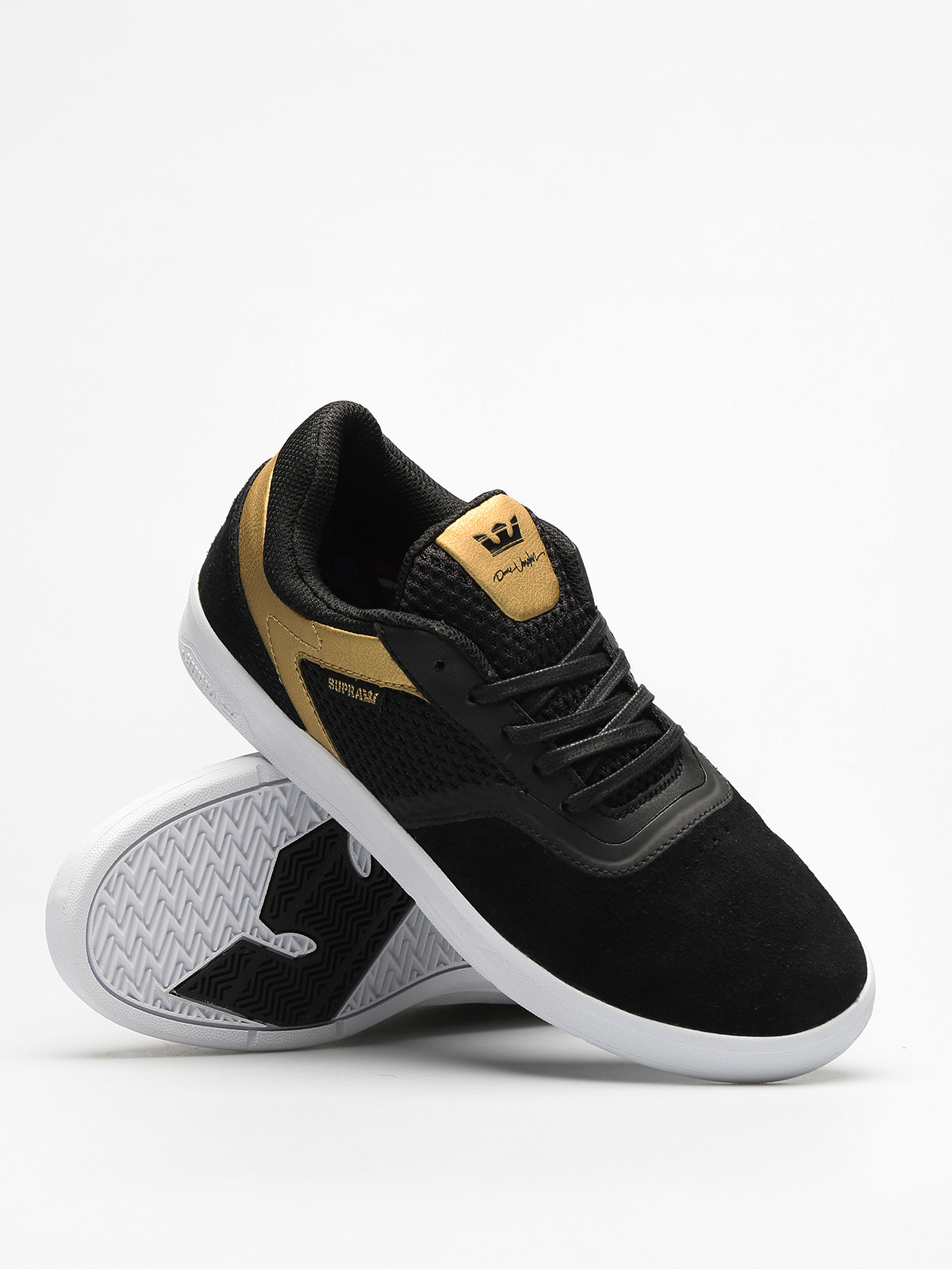 Supra Shoes Saint (black/gold white)